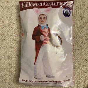 Halloween costume: white rabbit